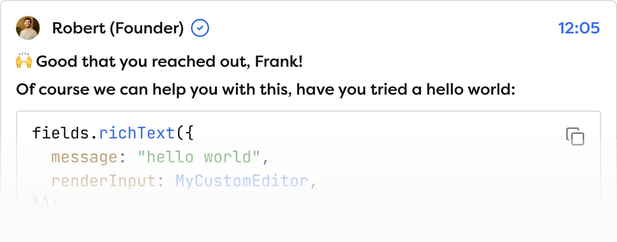 Chat example